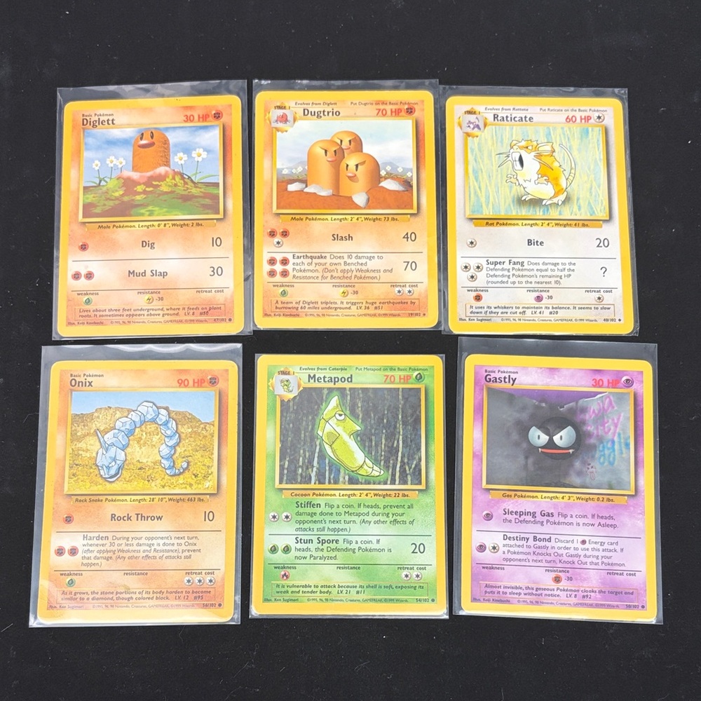 Pokemon Base Set Common Card Lot 3